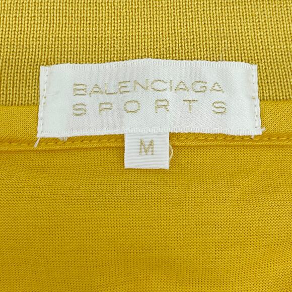 🔴 BALENCIAGA Embroidered Long Sleeve Polo Shirt - Yellow - Picture 5 of 5